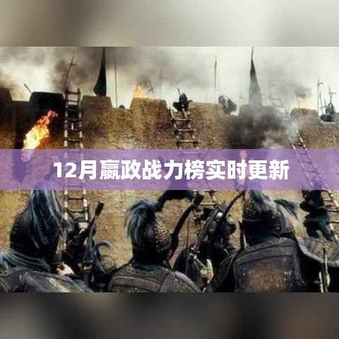 12月嬴政战力榜更新,排名实时变动