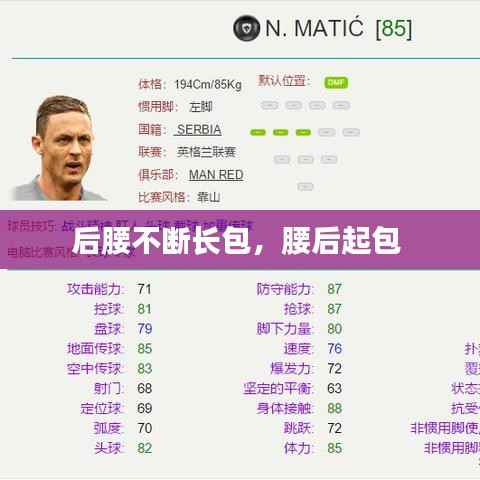 后腰不断长包,腰后起包